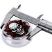 Red & Black Evil Ghost Round Pill Box - 3 Compartment Travel Organizer - Buy Online on GoSupps.com