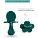 Grabease Baby Self-Feeding Utensils Spoon and Fork Set in Forest Green | Non-Toxic | Prevent Choking | Baby-Led Weaning - Buy Online on GoSupps.com