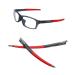 Replacement Temples Arms Legs Gray Smoke For Oakley Crosslink Pitch Glasses - Red
