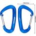 Hikemax 7075 Aluminum Carabiners - Heavy Duty Clips for Hammocks, Camping Accessories & Keychains | 12 KN Strength - Buy Online on GoSupps.com