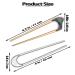 4 Pcs Vintage U-Shaped Hair Pins Set for Women - Gold & Silver Metal Hair Sticks for Chignon Hairstyles - Buy Online on GoSupps.com
