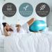 Peanut Ball for Labor & Pregnancy Exercise | Birthing Ball Maternity Set with Exercise Book & Pump | Anti Burst 50cm Turquoise - Buy Online on GoSupps.com