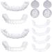 Buy 2 Pairs of Cosmetic Veneers Teeth - Top & Bottom Whitening Dentures with Box & Pincers for Bad Teeth - International Shipping Available - Buy Online on GoSupps.com