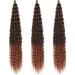 Buy DSoar 30 inches Deep Twist Crochet Hair - 3 Packs Ocean Wave Curly Braids | Synthetic Hair Extensions for Women & Girls - Buy Online on GoSupps.com
