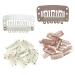 100 Pieces Wig Clips - Light Brown & Cream Tress Clips for Wigs & Hats | Durable U-Shape Metal Snap-Clip Fasteners - Buy Online on GoSupps.com