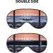 SSIMOO Airplane Print Double-Sided Eye Mask - Soft Light Blocking Sleep Aid for Quality Rest | International Shipping Available - Buy Online on GoSupps.com