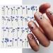 Spring Flower Nail Art Stickers - Self-Adhesive Cherry Blossom Willow Morning Glory Design for Women - 6 Sheets - Buy Online on GoSupps.com