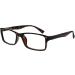 Designer Brown Tortoiseshell Nearsighted Glasses for Myopia - Stylish Unisex M92-2 -2.00 Prescription - Buy Online on GoSupps.com