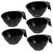 Hohopeti Lot De 5 Bols M langeurs Pour Coloration Capillaire Grosse Taille En Plastique Robuste Usage Professionnel Et Maison Noir Accessoires De Teinture Pour Salon De Coiffure
