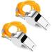 OBKJJ Coach Whistle 35-Pack with Lanyard | Football Referee Essential for Sports Training and Emergencies - Buy Online on GoSupps.com