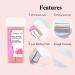 LINBEAUTI Rose Roll-On Wax Refill 4 Pack for Hair Removal - Ideal for Hands, Legs, and Bikini - Fits Wax Heaters - Buy Online on GoSupps.com