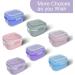 Argomax Denture Box Purple Transparent Case for Cleaning & Storing Dental Prostheses | International Shipping - Buy Online on GoSupps.com