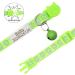 Senristar Personalized Reflective Cat Collar 2-Pack | Custom Breakaway Collars with Name Tag & Bell | Anti-Loss Design for Cats (20-28 cm) - YG Green - Buy Online on GoSupps.com