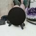 Ornament Black Crystal Mirror with Holder Natural Obsidian Quartz Stone Circular Slice Slab Coaster (Size : 15cm) - Buy Online on GoSupps.com