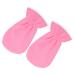 Healeved 3 Pairs Exfoliating Hand Mask Dry Hands Lotion Overnight Moisturizing Gloves Exfoliating Body Mitt Rough Hand Care Gloves Womens Glove Body Gel Care Bag Flannel Fingerless Pink