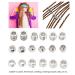 Dreadlocks Hair Rings | Stainless Steel Clips & Jewelry for Braids | Perfect Accessories for Party Film Festivals & Weddings - Buy Online on GoSupps.com