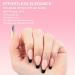Shop 240PCS French Tips Gel x Nail Tips - Long Coffin Press On Nails in Black-Natural White | Pre-Applied Tip Primer & Base Coat for DIY Nail Extensions - Buy Online on GoSupps.com