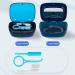 Fiauli Retainer Case with Mirror - Two Layer Orthodontic Denture Box | Magnetic Closure for Mouth Guard & Braces - Blue - Buy Online on GoSupps.com