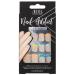 Ardell Nail Addict - Rainbow French |24 colorful artificial nails with glue & file for beautiful fingernails to stick on |Press on Nails - Glebenagel Set with short tips