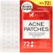 * Pimple Patches for Face, Hydrocolloid Acne Patch, Acne Patches for Face to Cover Zit & Blemish, Invisible Blemish Patches, Suitable for Day & Night, 72 Counts Hydrocolloid Patch Eclat - INDIE SKINCARE BRAND - 72 Pack