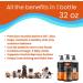 Scottish Salmon Oil for Dogs & Cats 32oz | 1 Year Supply | High Omega 3 EPA & DHA | Natural Source Fatty Acids | Made in Scotland | Ideal for All Ages - Buy Online on GoSupps.com