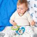 Gr npecht Organic Rubber Bites & Wooden Ring - BPA-Free Dental Aid & Toy for Gums Fine Motor Skills Dinosaur Design Blue (688-00) - Buy Online on GoSupps.com