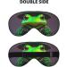 Cute Frog Print Eye Mask | Soft Sleeping Eye Cover for Travel & Naps | Unisex Black Eyeshade - Buy Online on GoSupps.com