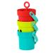 Battat 4 buckets and stacking cups with functions - sand toys bath tub toys water toys motor toys - baby toys from 18 months of water bucket