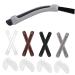 Doitool 24 pairs nose pads glasses bracket silicone glasses bracket nose handles for glasses glasses made of silicone glasses nasal cushion glass cushion shell glass pebble gel ear clip