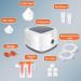 BACNUNN Desktop Nebulizer Machine for Adults - Portable Compressor with Accessories for Home Use - Buy Online on GoSupps.com