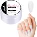 Solid Gel Nail Glue 15ml Nail Extension Solid Gel Nail Glue for Extension Extend Gel and 3D Sculpture Gel for Beginners Nails White - Buy Online on GoSupps.com