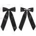 WantGor Long Tail Bow Hair Clips Hair Ribbon Bows Satin Bowknot Clip Large Hair Barrettes Cute Ponytail Holder Hair Accessories for Women Daily Party Wedding Prom (Black) - Buy Online on GoSupps.com