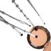 Potter Wizard Wand Makeup Brushes Set with Snitch Gold Necklace 5pc Set for Foundation, Eye Shadow, Eyeliner, Lip Brush | Beauty Tool Kit - Buy Online on GoSupps.com