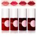 TITIMORE 4 Colors Lip Tint Stain Set Waterproof Mini Liquid Lipstick Moisturizing Lip and Cheek Long Lasting Lip Gloss Watery Lip Stain Non Sticky Korean Tint Lip Color Makeup