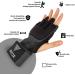WYOX Gel Quick Hand Wraps for Boxing MMA Kickboxing - Padded Knuckle with Wrist Wrap Protection - Black S-M - Buy Online on GoSupps.com