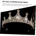 Beatifufu Crown Bridal Hair Accessories Wedding Hair Accessories Rhinestone Hair Accessories 15X15CM Golden - Buy Online on GoSupps.com