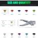 Keadic 300 Sets 1/5 inch Eyelets Grommets Kit with Plier - Ideal for Leather, Fabric, Clothing, Shoes, Crafts - 11 Colors + 100 Extra Gold Eyelets - Buy Online on GoSupps.com