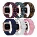 Stretchy Bands Compatible with Fitbit Versa 2 Bands for Women Men, Adjustable Elastic Replacement Wristband for Fitbit Versa 2 / Fitbit Versa/Fitbit Versa Lite/Fitbit Versa SE Red & Green & Leopard & Pink & Dark Blue & White