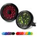 RoyAroma 2PCS 30mm Car Aromatherapy Essential Oil Diffuser Stainless Steel Black Locket with Vent Clip 12 Felt Pads Black a