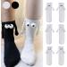 AYFFDIYI Funny 3D Doll Couple Holding Hands Socks - Black - Buy Online on GoSupps.com
