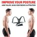 Stayfit Posture Corrector: Adjustable Unisex Back Brace for Upper Back Pain Relief and Support - Spine Neck Straightener Strap in Black - Buy Online on GoSupps.com
