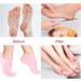 Toulifly Non-slip aloe socks silicone moisture socks for foot care silicone moisture socks moist socks for dry cracked feet and rough skin on the feet (pink and white) - Buy Online on GoSupps.com