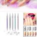 5Pcs Nail Art Liner Brushes - Mwoot Dual Tipped Brush Pen for Creative Nail Design & Dotting - Buy Online on GoSupps.com