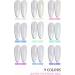 Gel Appliquer par Tapotement | Gel pour D grad de Manucure | Palette De Vernis 9 Couleurs Accessoires Pour Peinture D'Ongles Et Manucure Destin s Aux Professionnels De Mariage D butantes - Buy Online on GoSupps.com