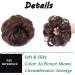 Curly Chestnut Brown Messy Updo Hairpiece Scrunchie Extension - Perfect for Ponytails and Chignons - Buy Online on GoSupps.com