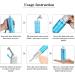Portable Handheld Bidet Bottle - Retractable Spray Nozzle Large Capacity for Travel & Hygiene (Blue - Buy Online on GoSupps.com