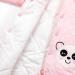 Minizone Baby Hooded Snowsuit with Footies and Hat | Winter Romper Jumpsuit for Girls | Cotton Overall for 1-3 Months | Panda Design | 0-3 Months Size - Buy Online on GoSupps.com