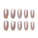 Chtom Nia 86-Lactine Powder Gray Cat Eye Fake Finger Tabs Wearing Nail Sticker 24 Tablet Stickers