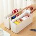 Vidifor Large Plastic Portable Caddy with Adjustable Dividers - Storage Organizer for Art Supplies, Crafts, Colored Pencils, Makeup Desk - Buy Online on GoSupps.com