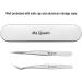 Ms.Queen Professional Eyelash Extension Tweezers Set - Straight and Curved Pointed Precision Crafted Tweezers for 3D-6D Volume False Eyelashes Extensions - 2 Pcs with Aluminum Storage Case - Buy Online on GoSupps.com